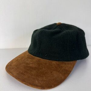 Green and brown leather cup, suede leather cup.